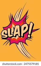 exclamation and inscription SLAP vector illustration