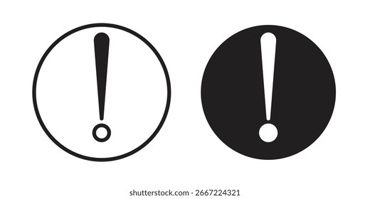Exclamation interface icon. doodle graphics vectors