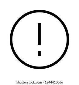exclamation line icon