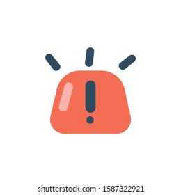 Exclamation mark alert icon vector