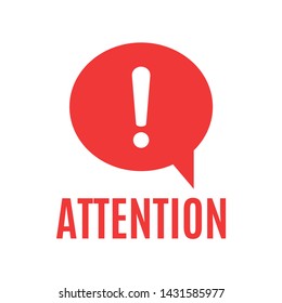 Exclamation mark. The attention icon. Danger symbol. Alert icon