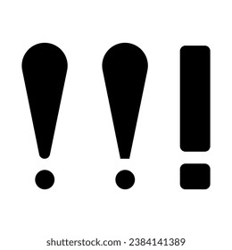 Exclamation mark ,caution, danger sign icon isolate on white background