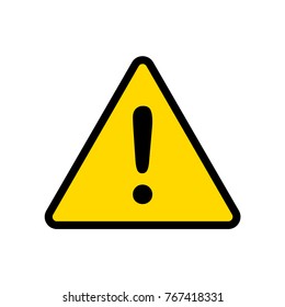 exclamation mark, caution sign vector