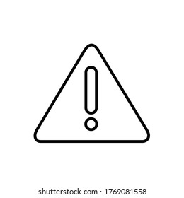 exclamation mark caution warning user interface icon vector