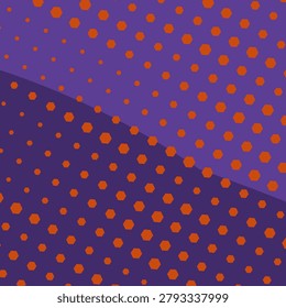 EXCLAMATION MARK character shape isolated on white with mixed scale angled hex texture pattern and chromatic glow depth shadow
