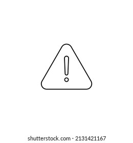 exclamation mark danger Hazard warning vector icon Danger vector icon. Caution line icon vector. Exclamation mark icon vector illustration
