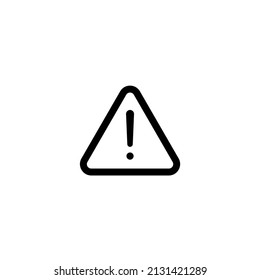 exclamation mark danger Hazard warning vector icon Danger vector icon. Caution line icon vector. Exclamation mark icon vector illustration
