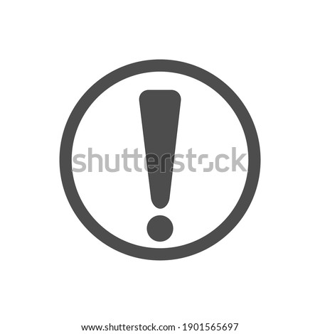 exclamation mark in a flat, isolated and trendy style. Exclamation mark background for your website design logo, app, UI. Vector icon illustration, EPS10.