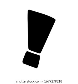 Exclamation mark. Grunge doodle sketch exclamation marks vector. exclamation marks illustration on white background