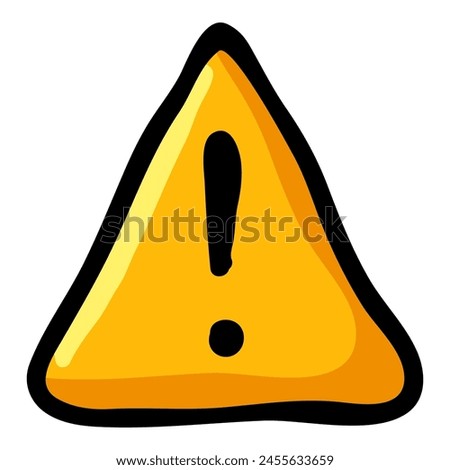 Exclamation Mark Hand Drawn Doodle Icon