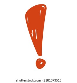 Ausrufezeichen, handgezeichnet, Textursymbol