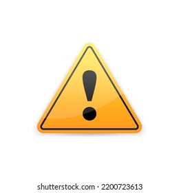 Ausrufezeichen, Hazard- und Danger-Farbvektorsymbol