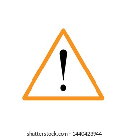 Exclamation Mark Hazard Warning Icon Vector Design Symbol Illustration
