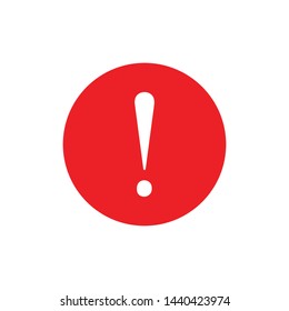 Exclamation Mark Hazard Warning Icon Vector Design Symbol Illustration