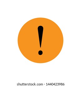 Exclamation Mark Hazard Warning Icon Vector Design Symbol Illustration
