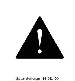 Exclamation Mark Hazard Warning Icon Vector Design Symbol Illustration