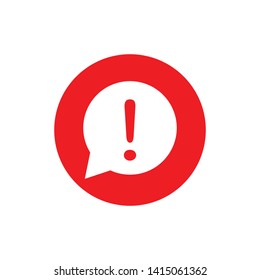 Exclamation Mark Hazard Warning Symbol Icon Vector Design Illustration