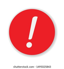 Exclamation Mark Hazard Warning Symbol Icon Vector Design Illustration