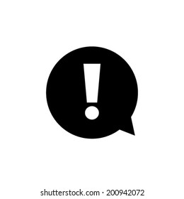  Exclamation mark.  Exclamation mark. Hazard warning symbol. Flat design style. Vector EPS 10.