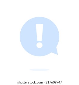  Exclamation mark.  Exclamation mark. Hazard warning symbol. Flat design style. Vector EPS 10.
