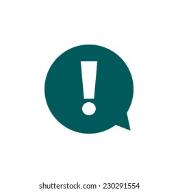  Exclamation mark.  Exclamation mark. Hazard warning symbol. Flat design style. Vector EPS 10.