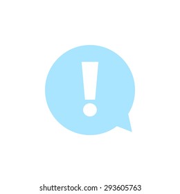  Exclamation mark.  Exclamation mark. Hazard warning symbol. Flat design style. Vector EPS 10.