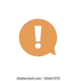  Exclamation mark.  Exclamation mark. Hazard warning symbol. Flat design style. Vector EPS 10.