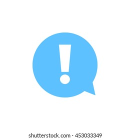  Exclamation mark.  Exclamation mark. Hazard warning symbol. Flat design style. Vector EPS 10.