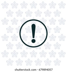 Exclamation mark. Exclamation mark. Hazard warning symbol. Flat design style. Vector EPS 10.