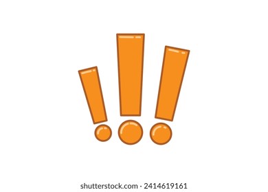 Exclamation Mark Highlight Note Sticker Design