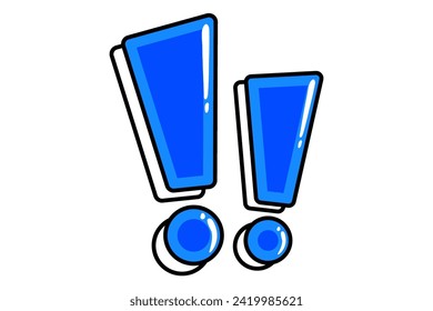 Exclamation Mark Highlight Note Sticker Design