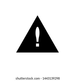 Exclamation Mark Icon. Attention, Caution, Alert, Error or Risk Illustration As A Simple Vector Sign & Trendy Symbolfor Design and Websites, Presentation or Mobile Application. 
