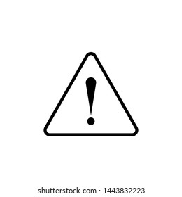 Exclamation Mark Icon. Attention, Caution, Alert, Error or Risk in Simple Vector Sign & Trendy Symbol for Design and Websites, Presentation or Mobile Application. 