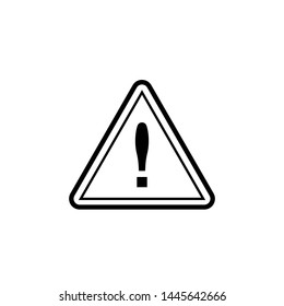 Exclamation Mark Icon. Attention, Caution, Alert, Error or Risk in Simple Vector Sign & Trendy Symbol for Design and Websites, Presentation or Mobile Application. 