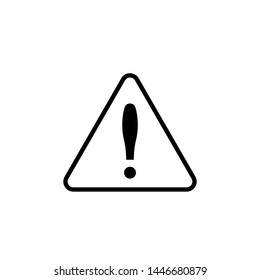 Exclamation Mark Icon. Attention, Caution, Alert, Error or Risk in Simple Vector Sign & Trendy Symbol for Design and Websites, Presentation or Mobile Application. 