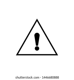 Exclamation Mark Icon. Attention, Caution, Alert, Error or Risk in Simple Vector Sign & Trendy Symbol for Design and Websites, Presentation or Mobile Application. 