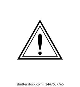 Exclamation Mark Icon. Attention, Caution, Alert, Error or Risk in Simple Vector Sign & Trendy Symbol for Design and Websites, Presentation or Mobile Application.