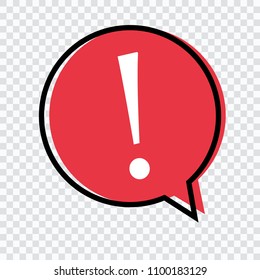 Exclamation mark icon, Attention concept, vector