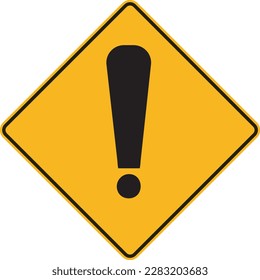 Exclamation mark icon. Attention sign icon. Hazard warning symbol. vector illustration