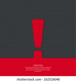 Exclamation mark icon. Attention sign icon. 