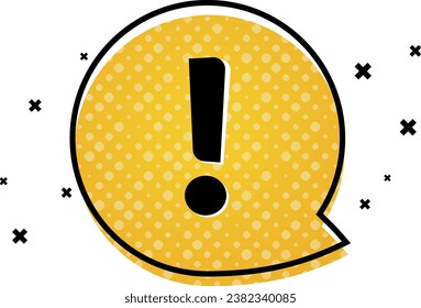 Exclamation mark icon. Attention symbol or warning icon. Vector exclamation mark sign.