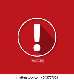 Exclamation Mark Icon Background