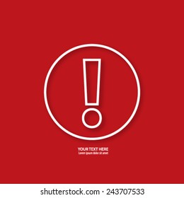 Exclamation Mark Icon Background