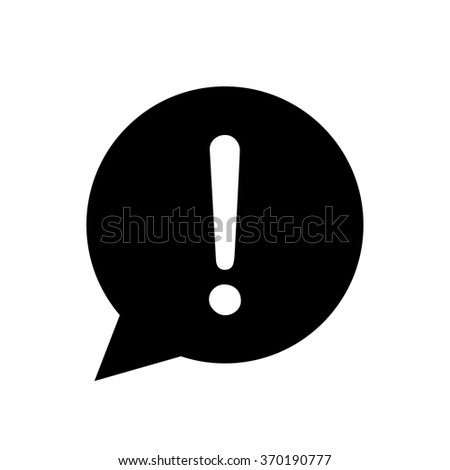 Exclamation mark icon in circle