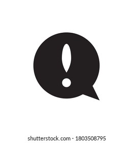 Plantilla de vectores de diseño de marca de exclamación