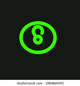 exclamation mark icon drawing illustration on black background