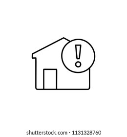 exclamation mark icon. Element of automation icon for mobile concept and web apps. Thin line exclamation mark icon can be used for web and mobile. Premium icon
