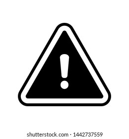 exclamation mark icon flat design