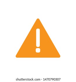 

exclamation mark icon. Flat illustration of hazard vector icon. gradient distress icon