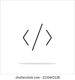 exclamation mark icon, flat minimalist design eps 10